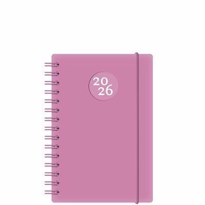 W. MAXWELL AGENDA 2026 EURO ROSE  BILINGUE FRANCAIS-ANGLAIS