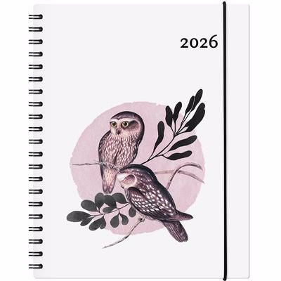 W. MAXWELL AGENDA 2026 GARBO CHOUETTE  BILINGUE FRANCAIS-ANGLAIS