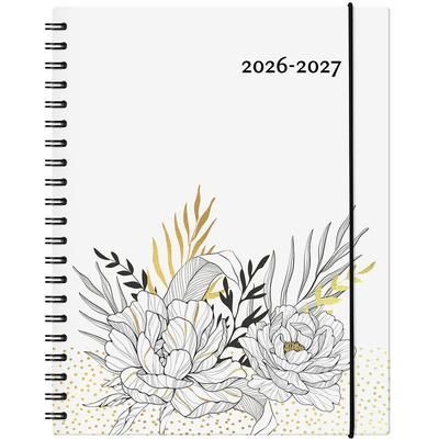 W. MAXWELL AGENDA SCOLAIRE 2026-2027 GARBO FLORAL BILINGUE FRANCA