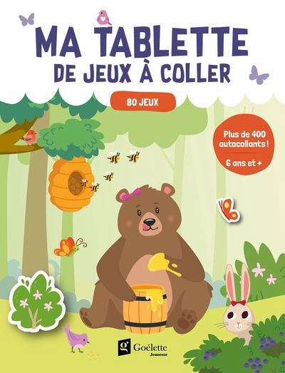 MA TABLETTE DE JEUX A COLLER (6 ANS ET +)