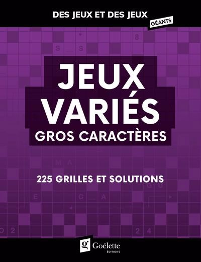 JEUX VARIES GROS CARACTERES
