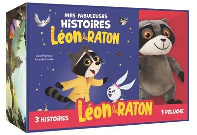 MON COFFRET PELUCHE - 3 HISTOIRES LEON LE RATON (LIBRAIRIE)