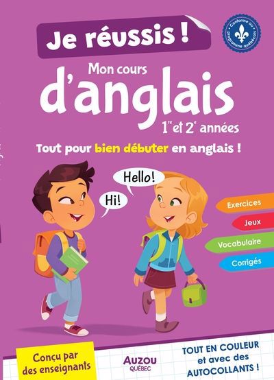 JE REUSSIS MON COURS D'ANGLAIS 1E ET 2E ANNEES - NE 2026 QUEBEC