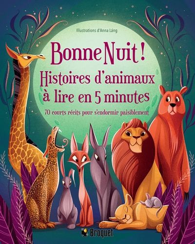 BONNE NUIT!  HISTOIRES D'ANIMAUX A LIRE EN 5 MINUTES N.E.