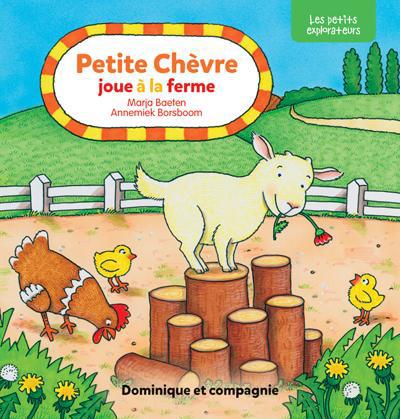PETITE CHEVRE JOUE A LA FERME
