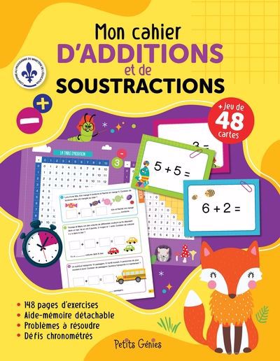 MON CAHIER D'ADDITIONS ET DE SOUSTRACTIONS N.E.