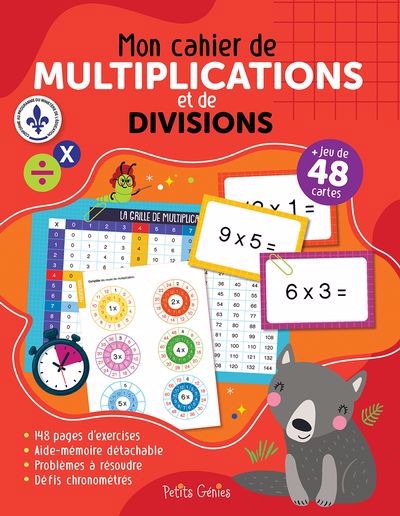 MON CAHIER DE MULTIPLICATIONS ET DE DIVISIONS N.E.