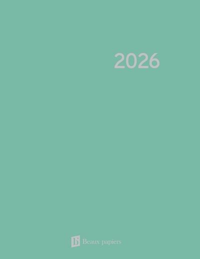 AGENDA HEBDOMADAIRE TURQUOISE 2026