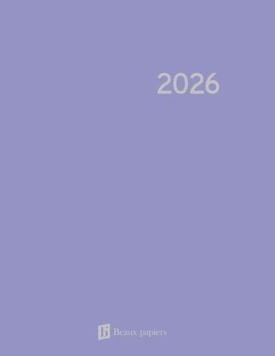 AGENDA HEBDOMADAIRE LILAS 2026