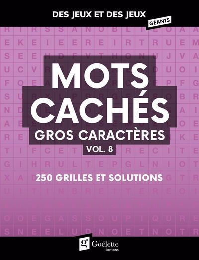 MOTS CACHES GROS CARACTERES  VOL. 8
