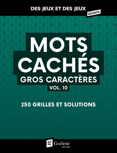 MOTS CACHES GROS CARACTERES VOL 10