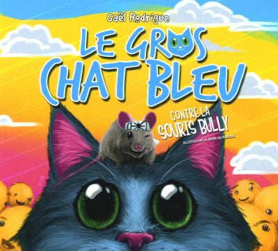 Gros chat bleu - contre la souris bulky