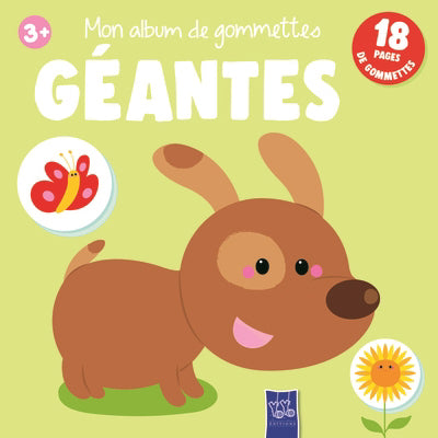 MON ALBUM DE GOMMETTES GEANTES 3 ANS+