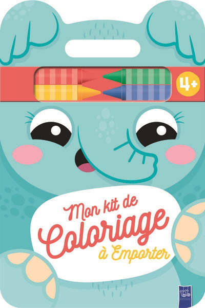 ELEPHANT  MON KIT DE COLORIAGE A EMPORTER 4+