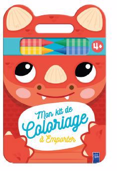 DINOSAURE   MON KIT DE COLORIAGE A EMPORTER 4+
