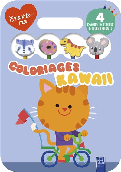 CHAT LE  EMPORTE-MOI  COLORIAGES KAWAII