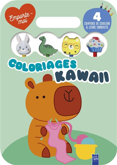 CAPYBARA   EMPORTE-MOI  COLORIAGES KAWAII