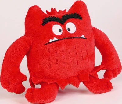 MONSTRE DES COULEURS : MINI PELUCHE MONSTRE ROUGE