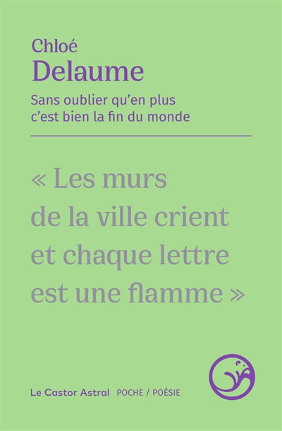 SANS OUBLIER QU'EN PLUS C'EST BIEN LA FIN DU MONDE