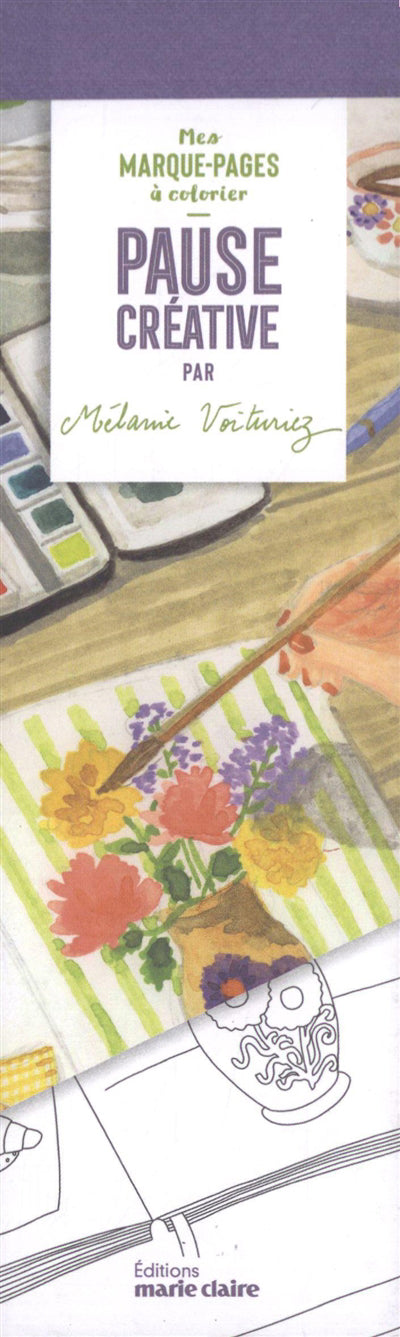 PAUSE CREATIVE  MES MARQUE-PAGES A COLORIER