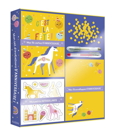 MON SET D'INVITATIONS : ANNIVERSAIRE