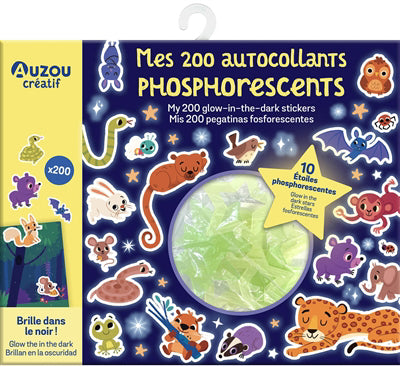 MES 200 AUTOCOLLANTS PHOSPHORESCENTS | 10 ÉTOILES PHOSPHORESCENTES