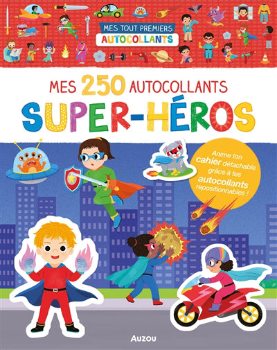 250 AUTOCOLLANTS - SUPER-HEROS