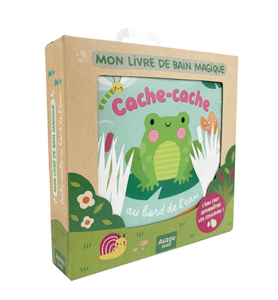 CACHE-CACHE AU BORD DE L'EAU - MON LIVRE DE BAIN MAGIQUE (BOITE C