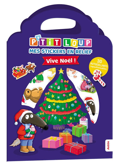 P'TIT LOUP MES STICKERS EN RELIEF - VIVE NOEL