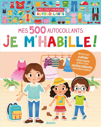 MES 500 AUTOCOLLANTS JE M'HABILLE