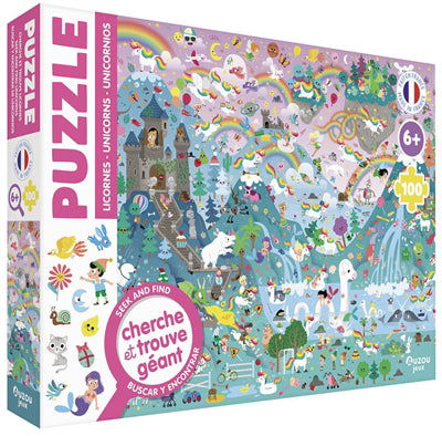 PUZZLE CHERCHE ET TROUVE LICORNES