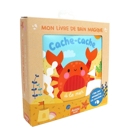 CACHE-CACHE A LA MER :MON LIVRE DE BAIN MAGIQUE