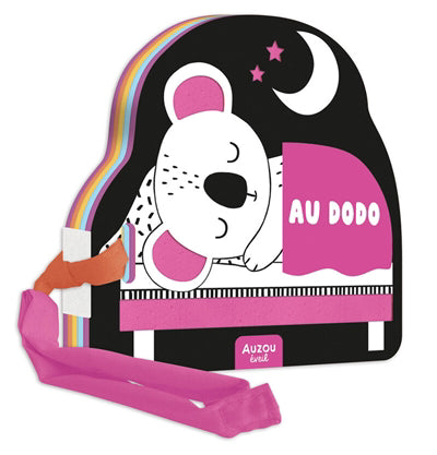 MON PREMIER LIVRE POUSSETTE EN NOIR ET BLANC :AU  DODO