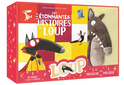 COFFRET PELUCHE :MES ETONNANTES HISTOIRES DE LOUP