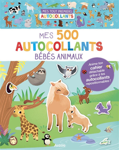 MES 500 AUTOCOLLANTS BEBES ANIMAUX