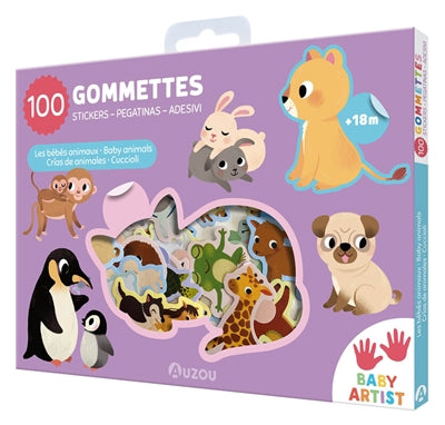 BEBES ANIMAUX : 100 GOMMETTES