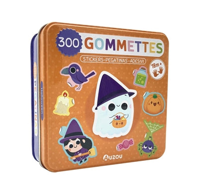 BOITE DE GOMMETTES METAL - HALLOWEEN