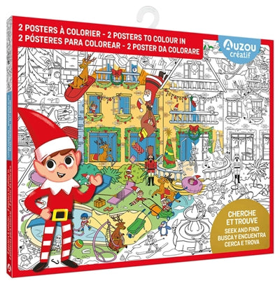 CHERCHE ET TROUVE GEANT A COLORIER - LUTINS FARCEURS