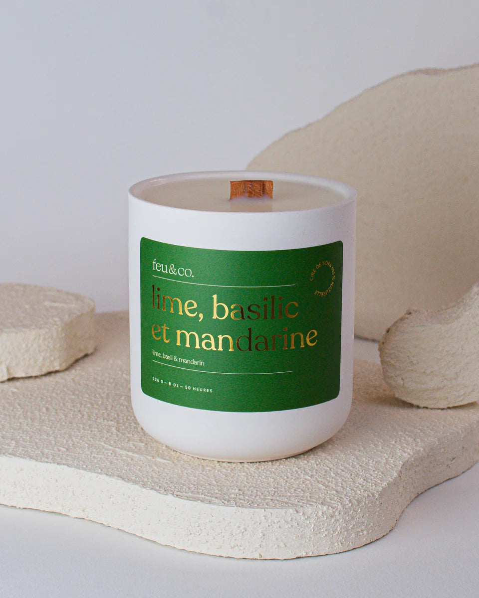 BOUGIE LIME, BASILIC ET MANDARINE C/LBM