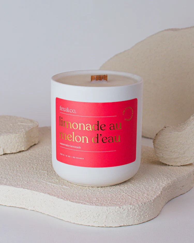 BOUGIE LIMONADE AU MELON D`EAU FEU ET CO