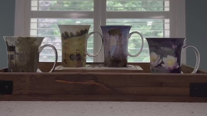 ENSEMBLE 4 TASSES MONET