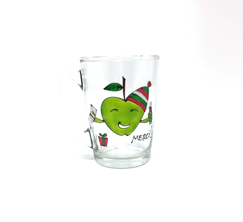 TASSE POMME MERCI PROFESSEUR