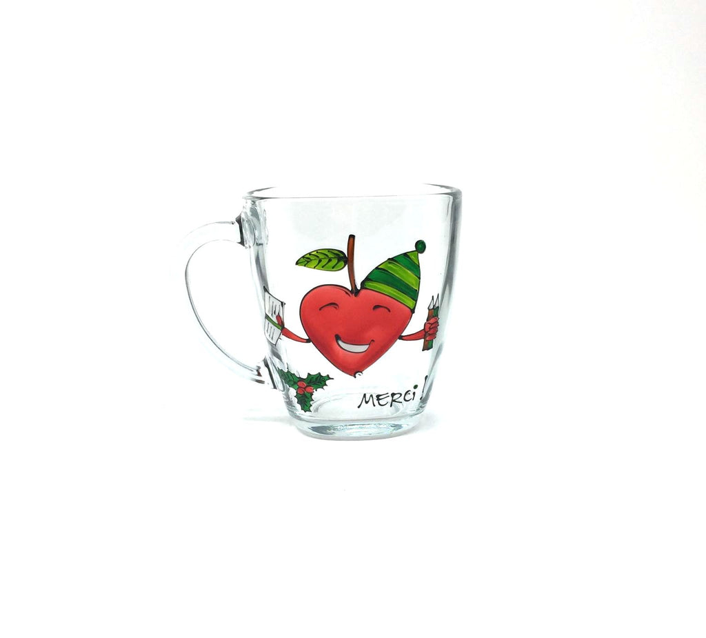TASSE POMME MERCI PROFESSEUR