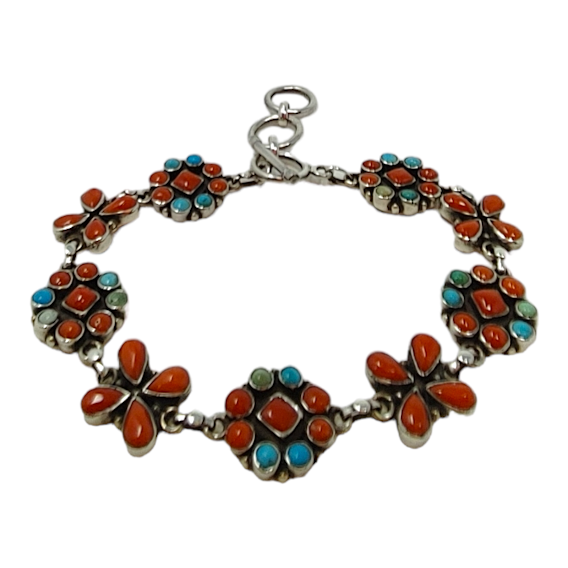BRACELET TURQ/CORAIL AP115