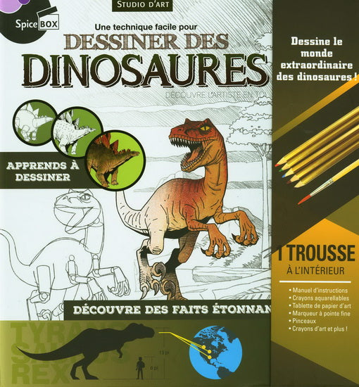 UNE TECHNIQUE FACILE POUR DESSINER DES DINOSAURES