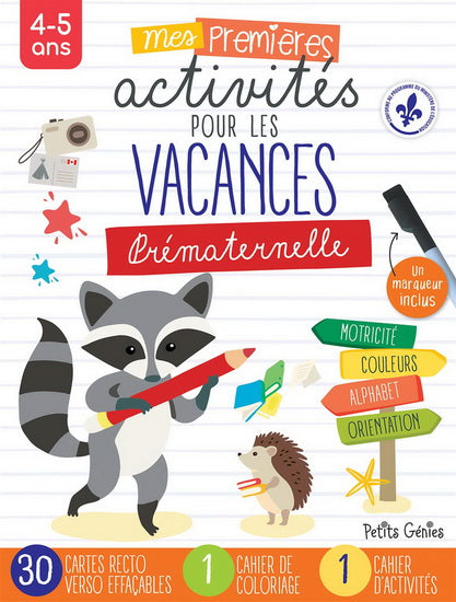 MES PREMIERES ACTIVITES POUR LES VACANCES  PREMATERNELLE