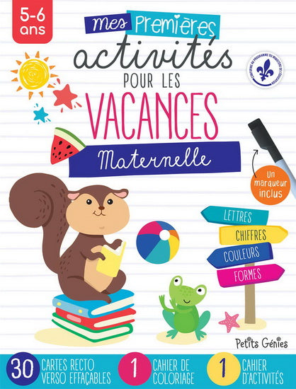 MES PREMIERES ACTIVITES POUR LES VACANCES  MATERNELLE