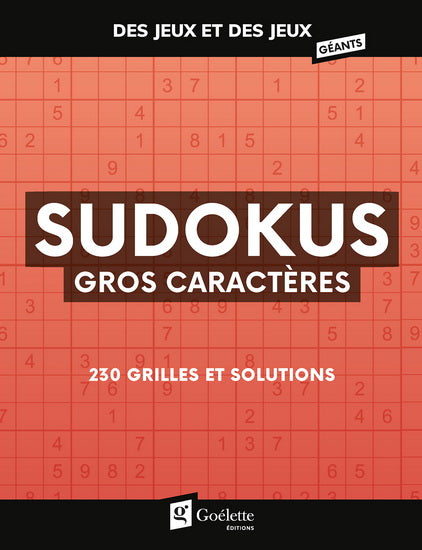 DES JEUX ET DES JEUX GEANTS - SUDOKUS GROS CARACTERES - HIVER 202