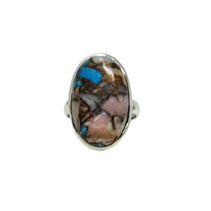 BAGUE OPALE/TURQUOISE/CUIVRE IBA58