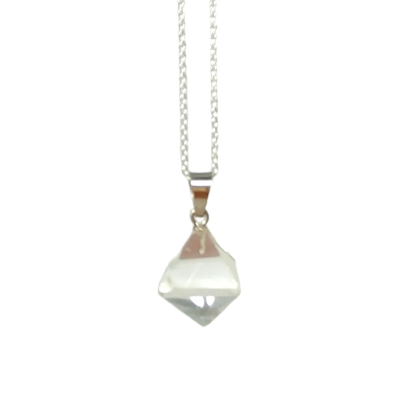 PENDENTIF QUARTZ OCTA/COEUR 